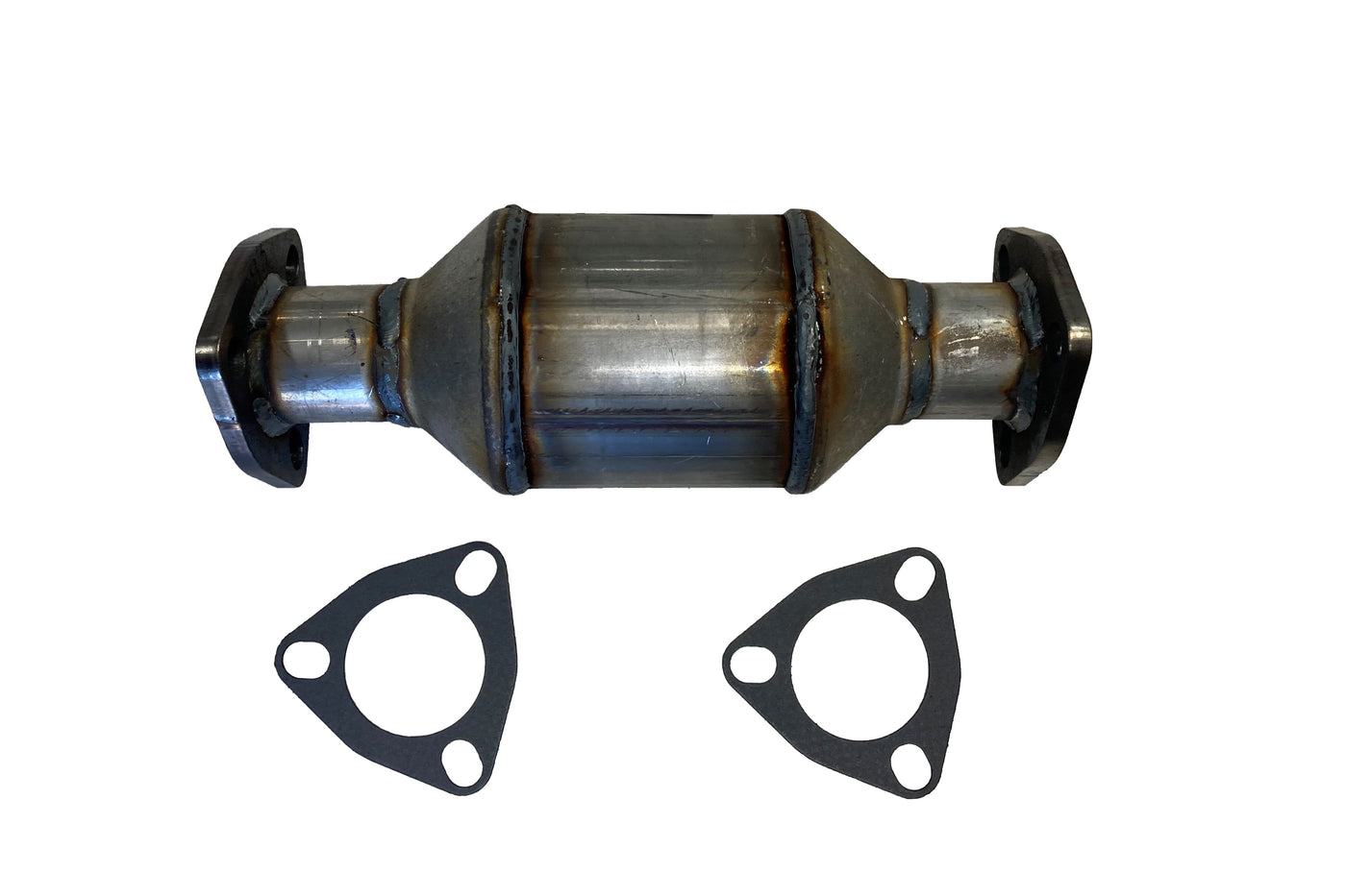 Davico Mfg Catalytic Converter P/N:13004 Fits: Audi 100 Series, Audi 4000, Audi Fox, Porsche 924, Porsche 930, Volkswagen Dasher, Volkswagen Jetta, Volkswagen Rabbit, Volkswagen Rabbit Convertible, Volkswagen Rabbit Pickup Image 1