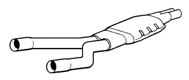 Davico Mfg Catalytic Converter P/N:17058 Fits: Mercedes-benz 450slc 79-77 Image 1