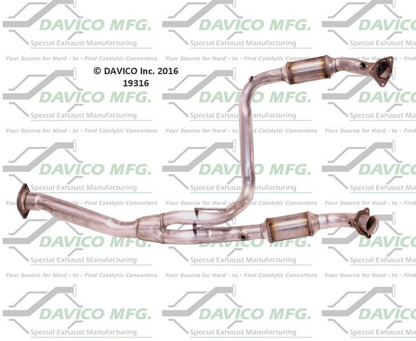 Davico Mfg Catalytic Converter-Direct Fit P/N:49316 - Image 2