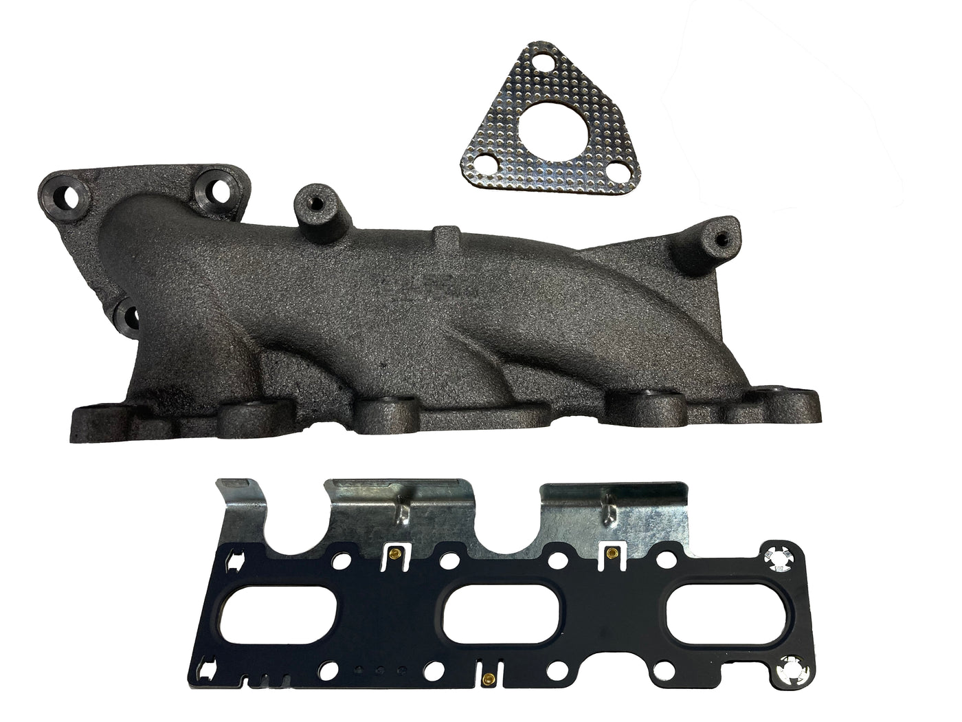 Davico Mfg Exhaust Manifold P/N:663182 Fits: Ford Explorer 19-13, Ford Flex 19-13, Ford Police Interceptor Sedan 19-13, Ford Police Interceptor Utility 19-14, Ford Taurus 19-13, Lincoln Mks 16-13, Lincoln Mkt 19-13 Image 1