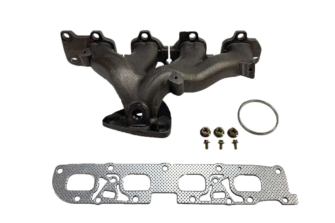 Davico Mfg Exhaust Manifold P/N:663432 Fits: Buick Allure 2010, Buick Lacrosse 16-10, Buick Regal 17-11, Buick Verano 17-12, Chevrolet Impala 2014, Chevrolet Malibu 14-08, Chevrolet Orlando 14-12, Pontiac G6 10-09, Saturn Aura 2009 Image 2